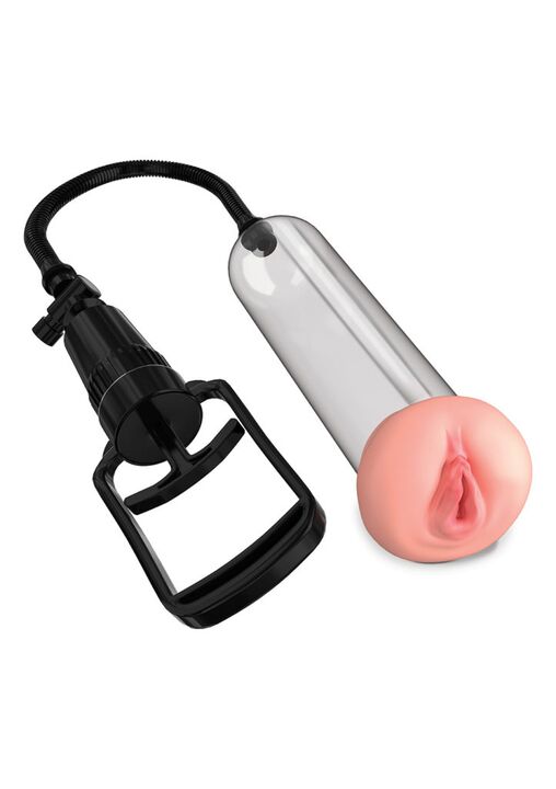 Pump -up a female vagina with nozzle